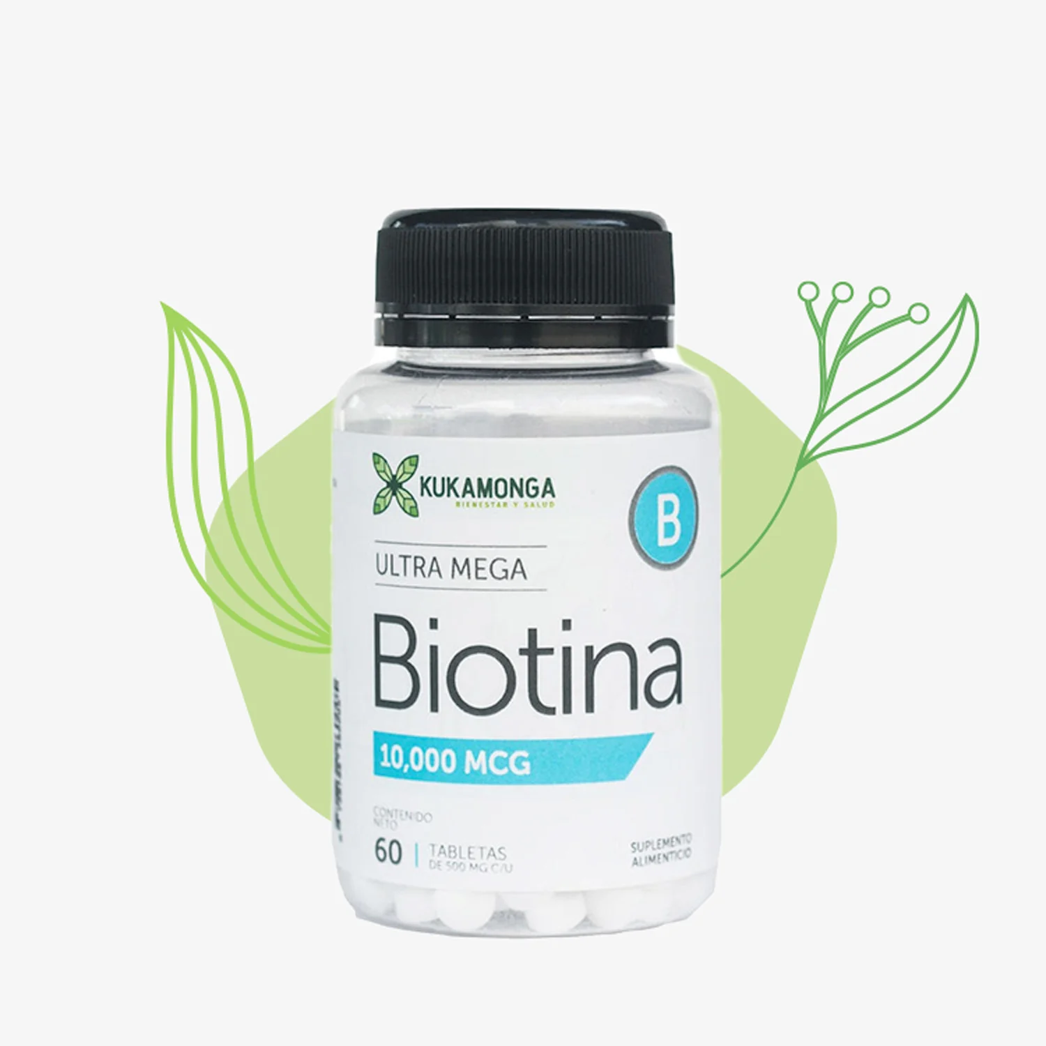 Biotina 1000MCG – 60 capsulas – KUKAMONGA