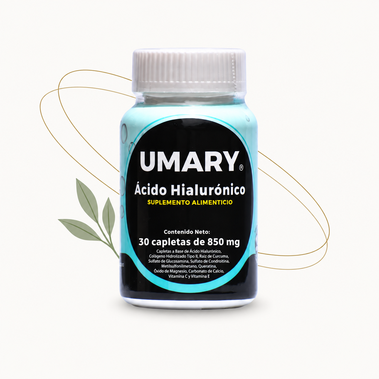 Umary &Aacute;cido Hialur&oacute;nico 30 Capletas de 850 mg