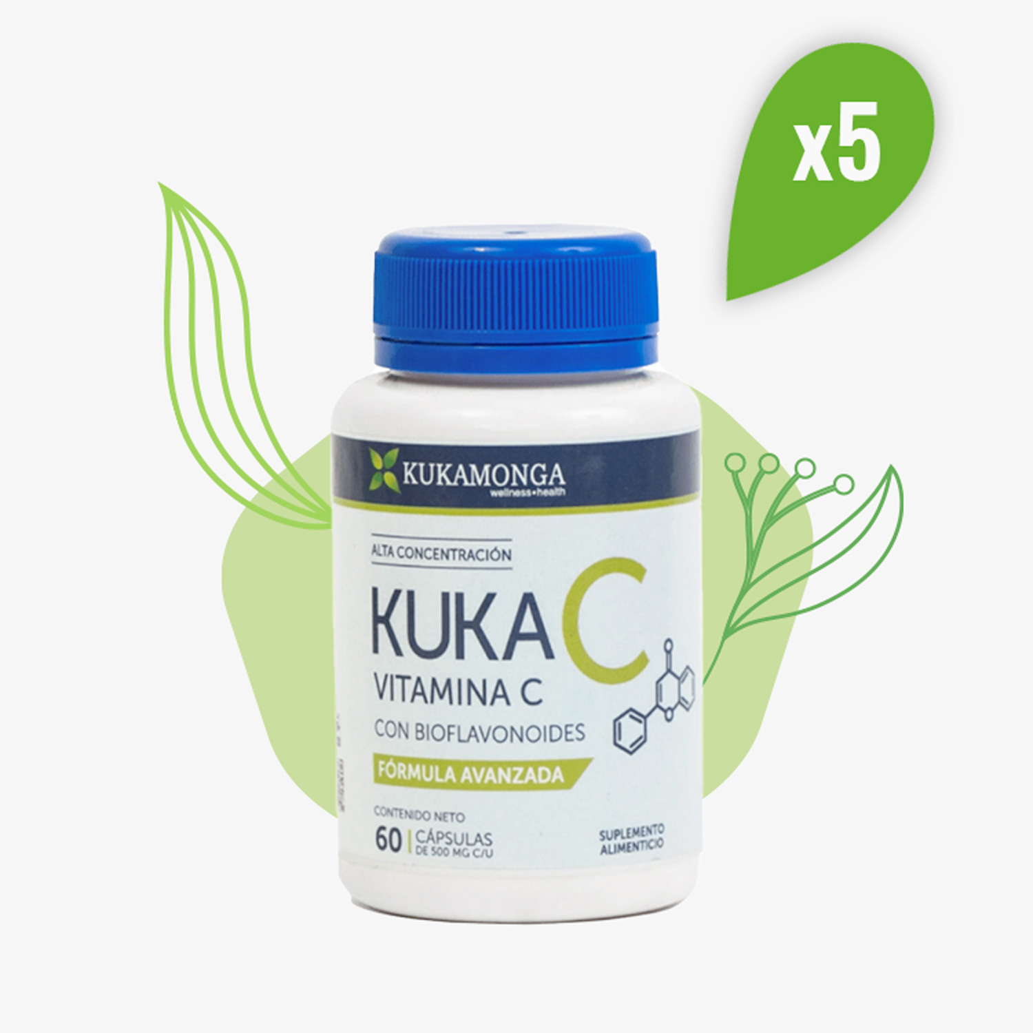 Vitamina C – 5 frascos
