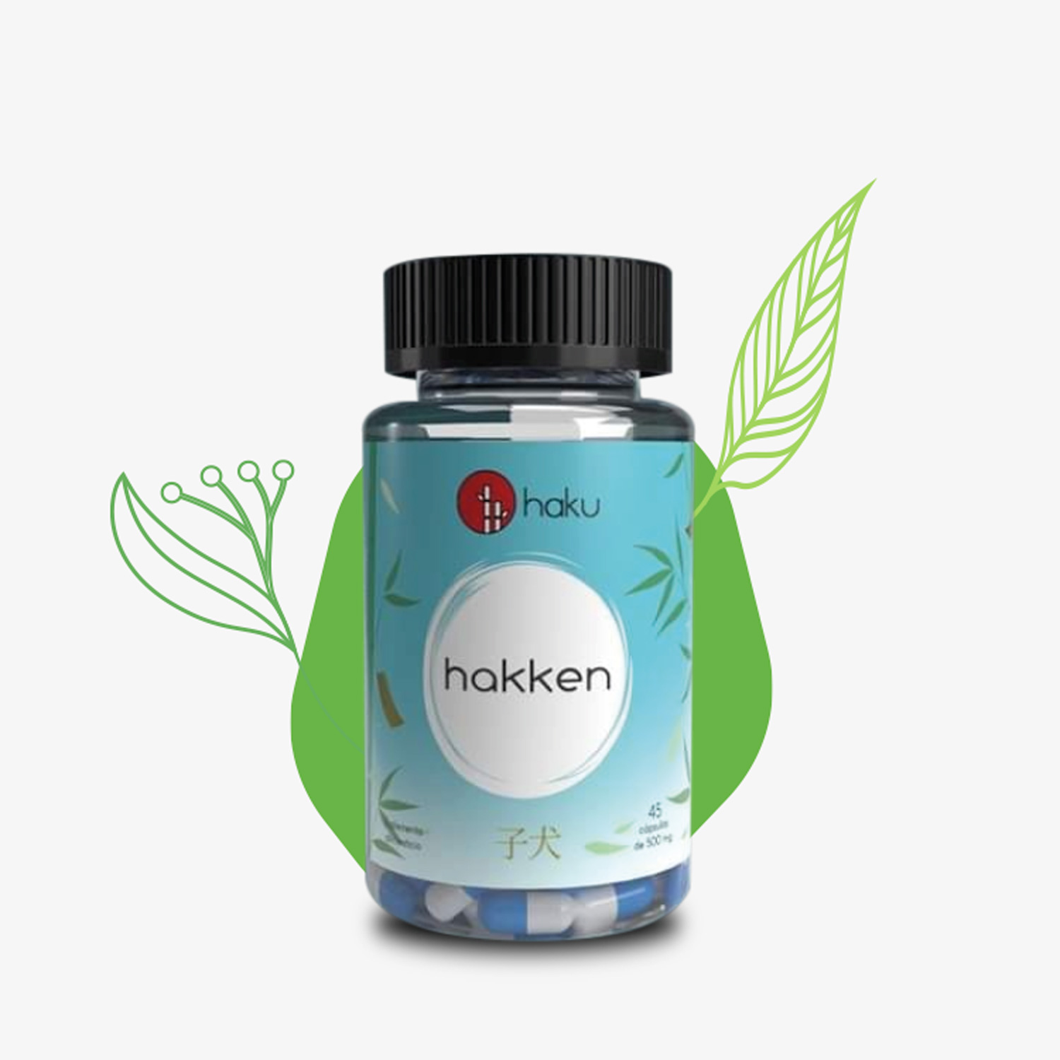Hakken – 45 cápsulas (500 mg)
