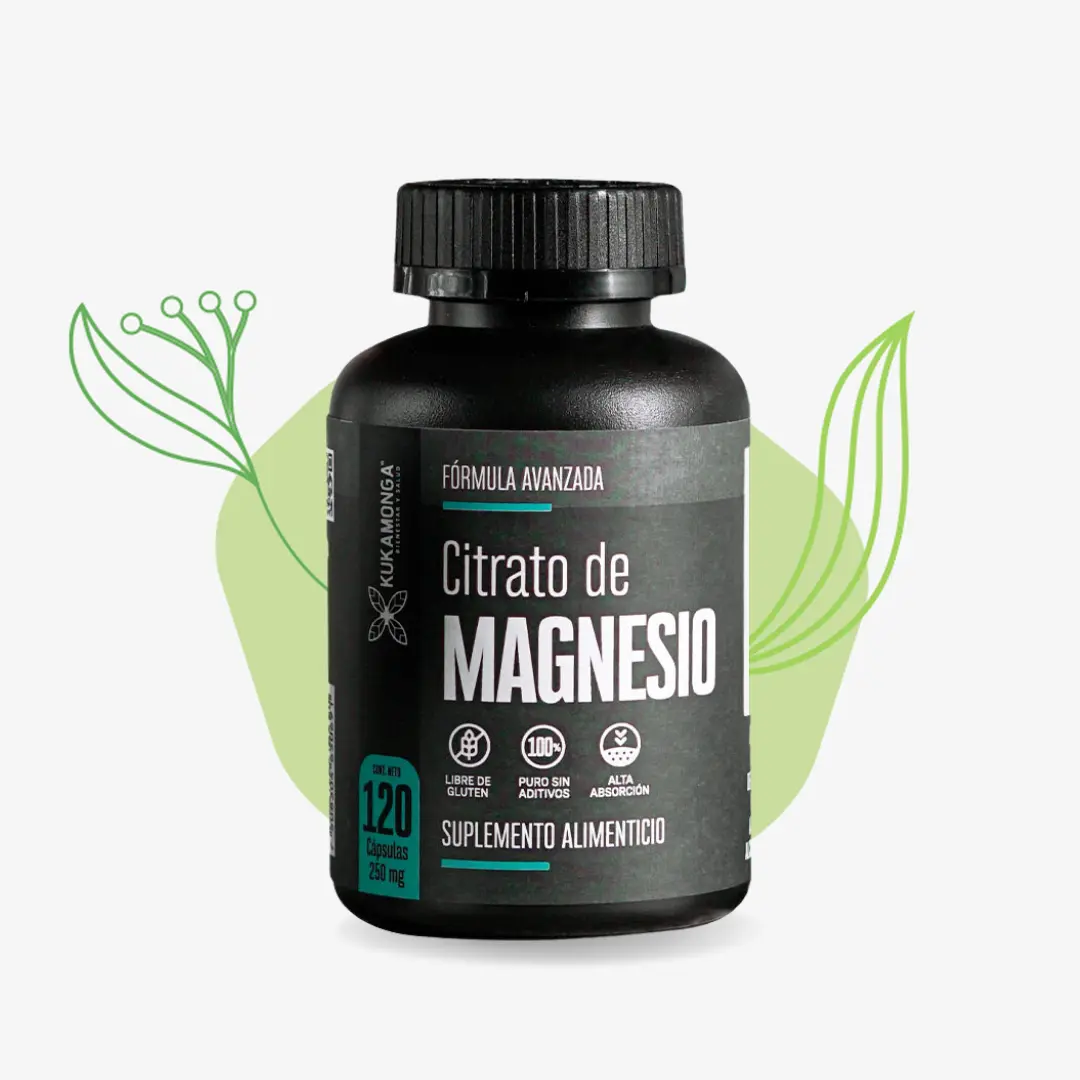 Citrato de magnesio 120 cápsulas – Kukamonga