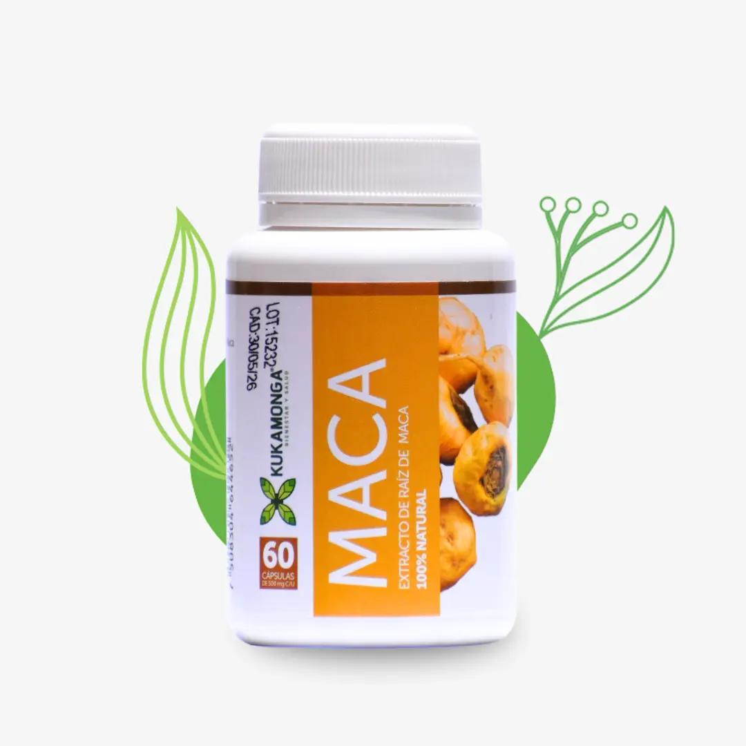 Maca 60 cápsulas – KUKAMONGA