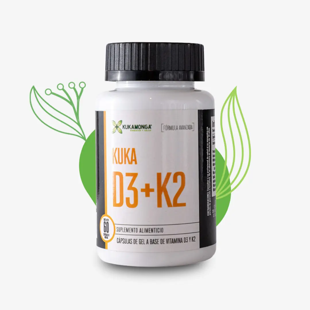 Kuka D3+K2 60 cápsulas – KUKAMONGA
